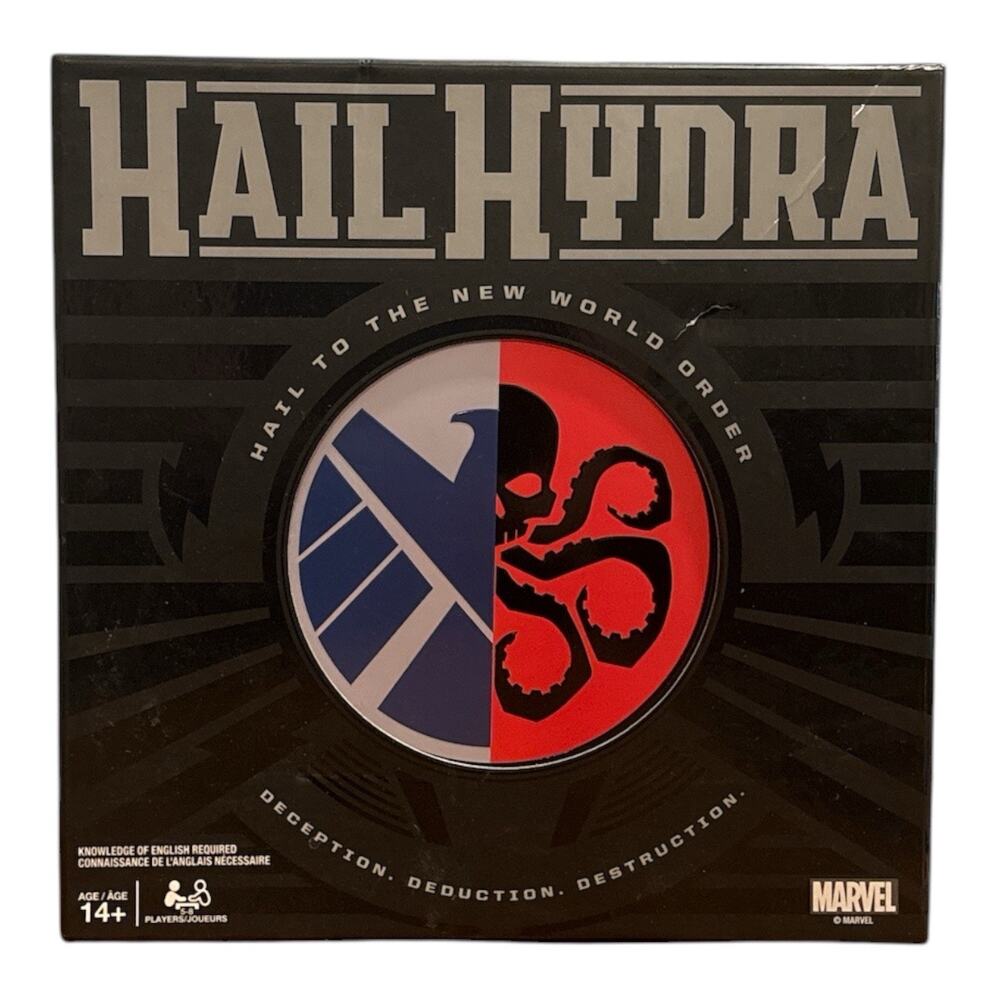 Marvel Hail Hydra Comics Board Game w/ Cards, Complete, Ages 14+, 2 Players